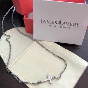 James Avery horizon cross silver necklace